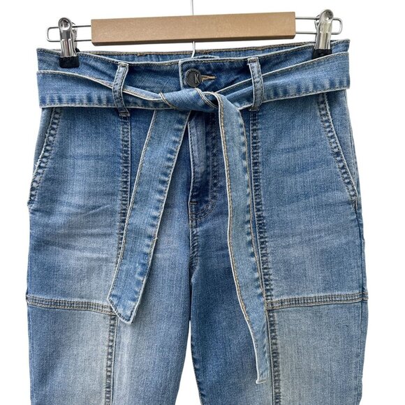 Kut From The Kloth Reese High-Rise Ankle Straight Leg Tie Belt Jeans Women Sz.00 - Picture 14 of 14